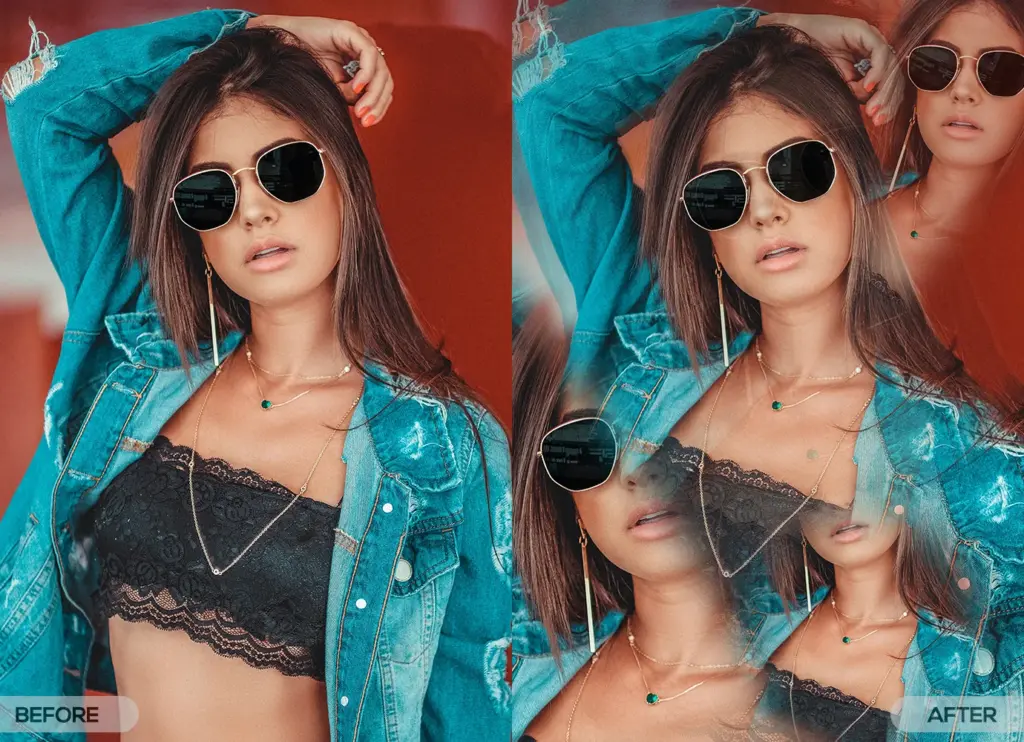 photography templates for photoshop Mirror effect before after