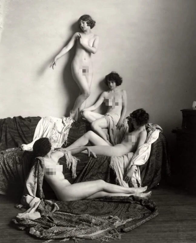 Vintage Nude photography of 4 models