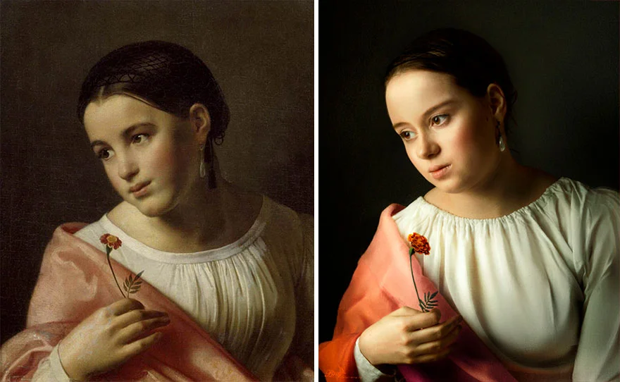 9 Famous Portrait Paintings People Recreated Through Photos