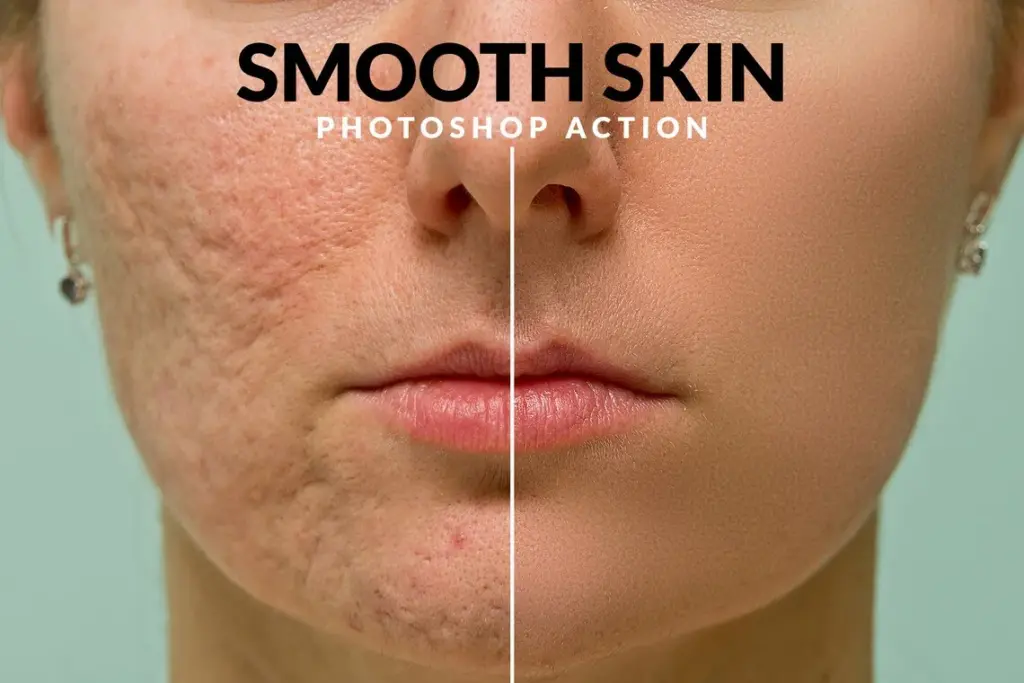 skin smoothing photoshop action