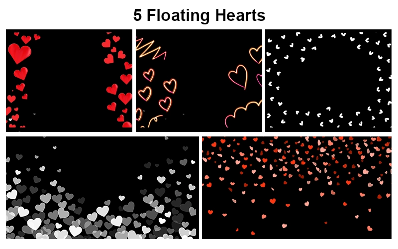 Floating heart overlay category