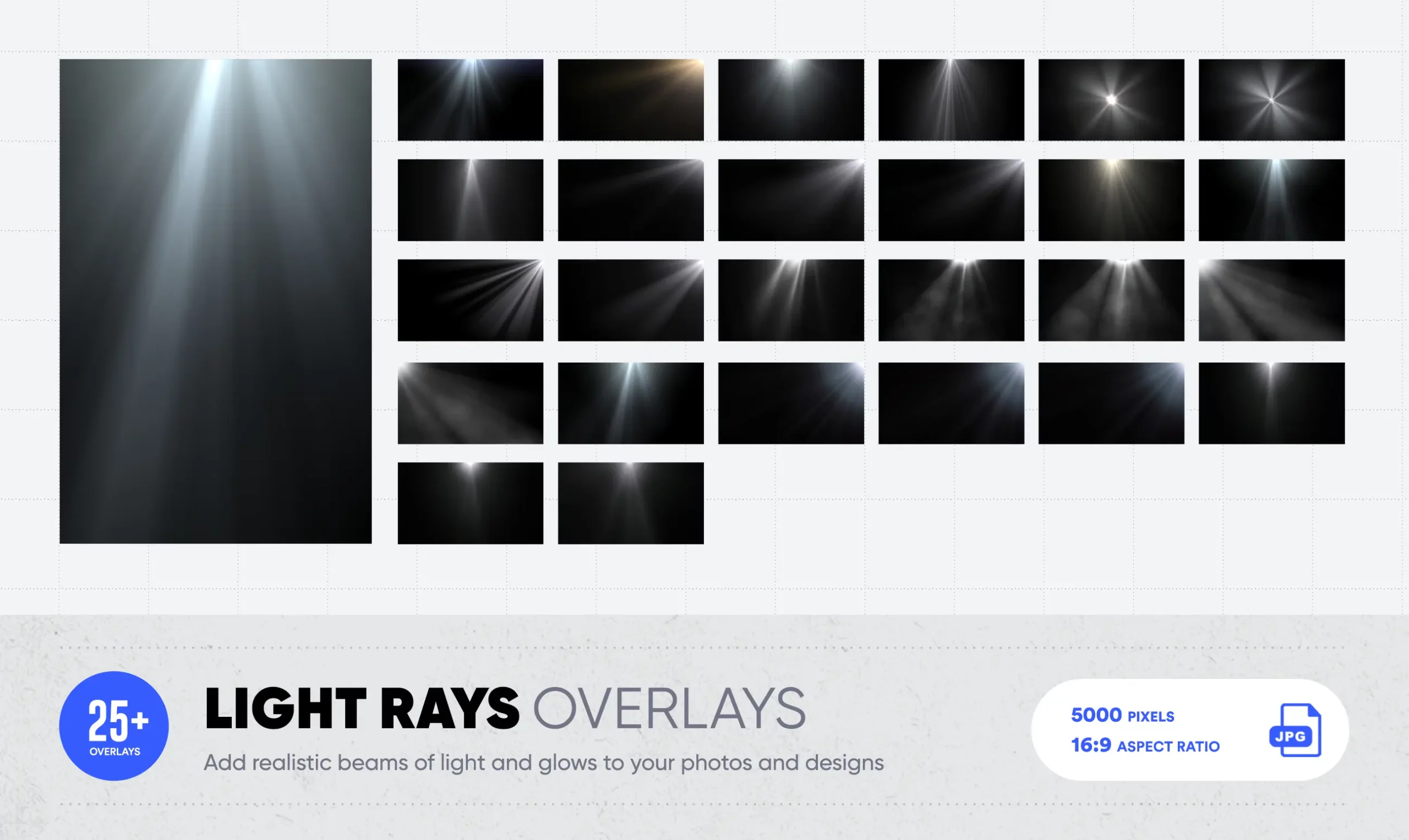 light rays overlays