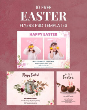 easter flyer free psd - free photography resources