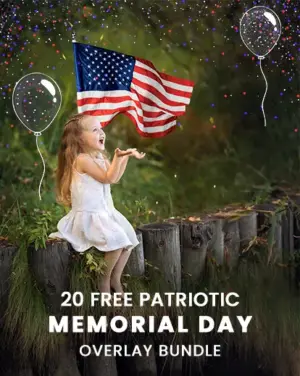 Memorial day overlay bundle - free photography resources