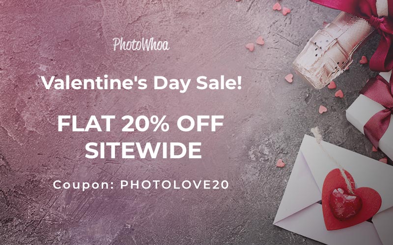 Photowhoa Valentines day sale banner