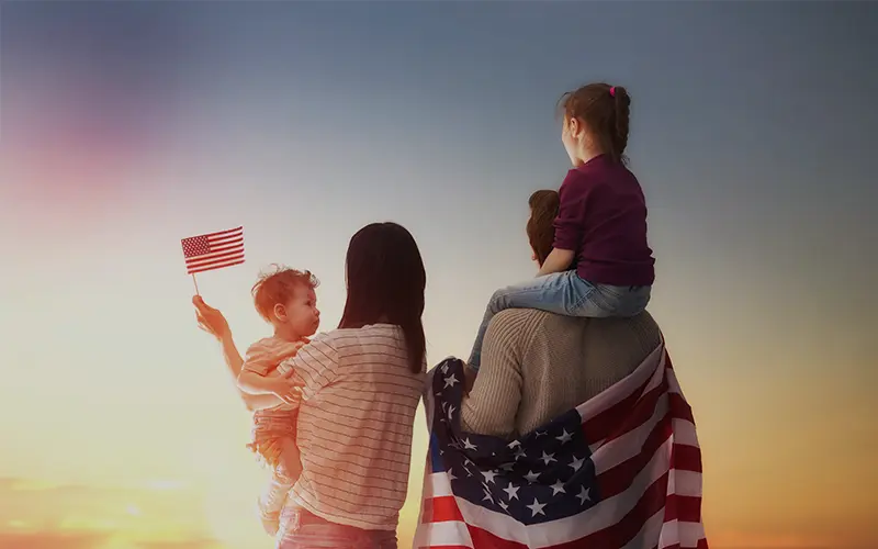 beautiful US flag themed overlays