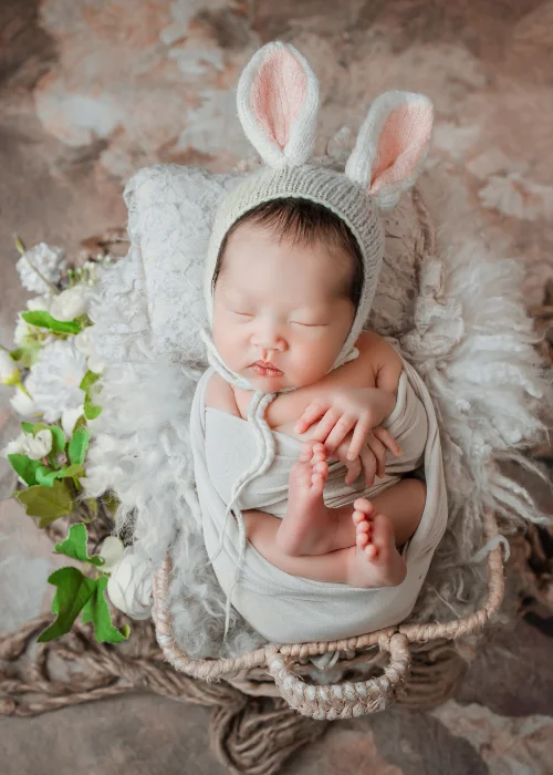baby easter bunny photo