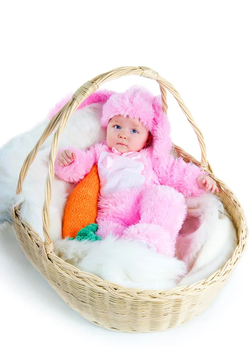 baby dressed as a easter bunny