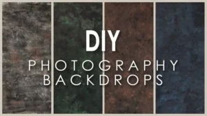 DIY photography backdrop banner