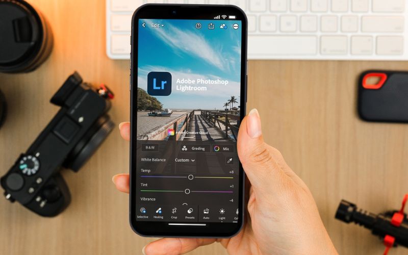 How to use lightroom app