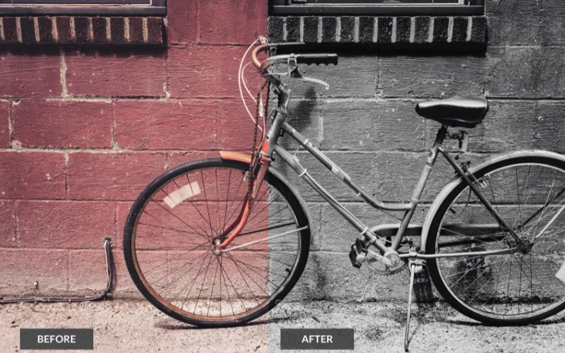 black and white photoshop action