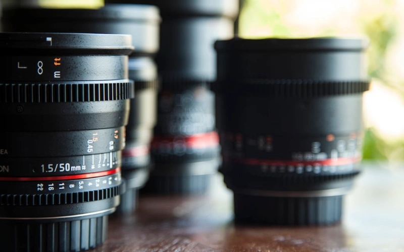 Used camera lens