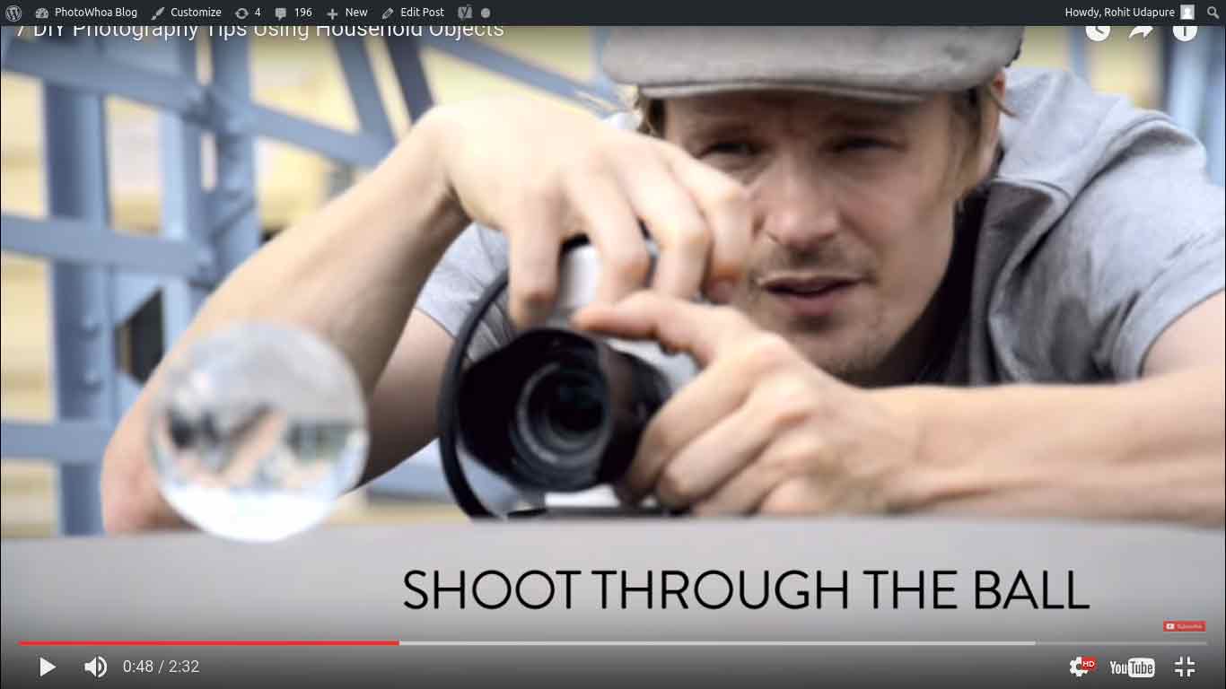 DIY Photography tips using household objects