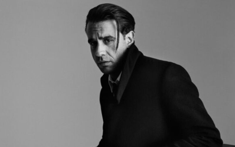 black-and-white-photography of a handsome man