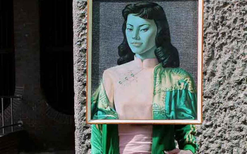 self portrait of a woman with painting