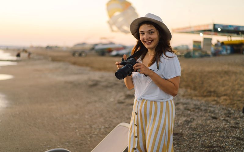 image of a girl with a camera