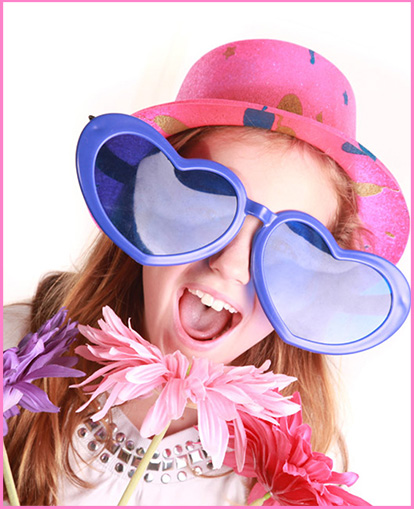 image of a small girl posing for photography
