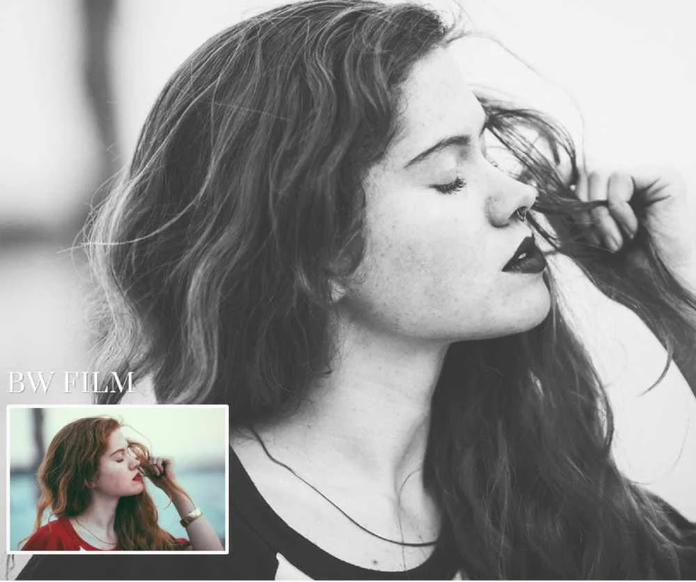 BW film effect, free bright Lightroom presets, free Lightroom presets for portraits