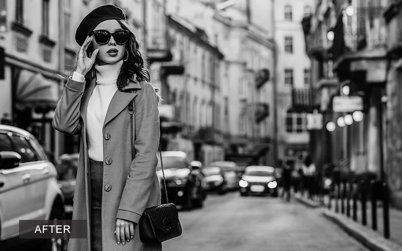 B&W Sombre Street After, lightroom cinematic presets free download for pc