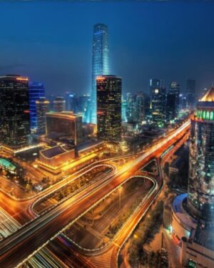cityscape image of bustling beijing