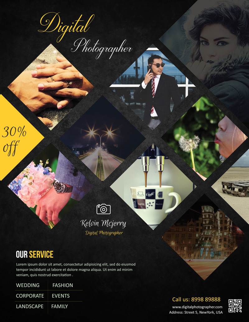 digital photo poster