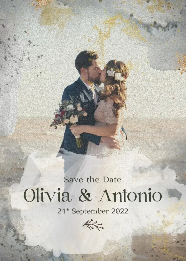 olivia and antonio engagement invite, save the date invitation templates free