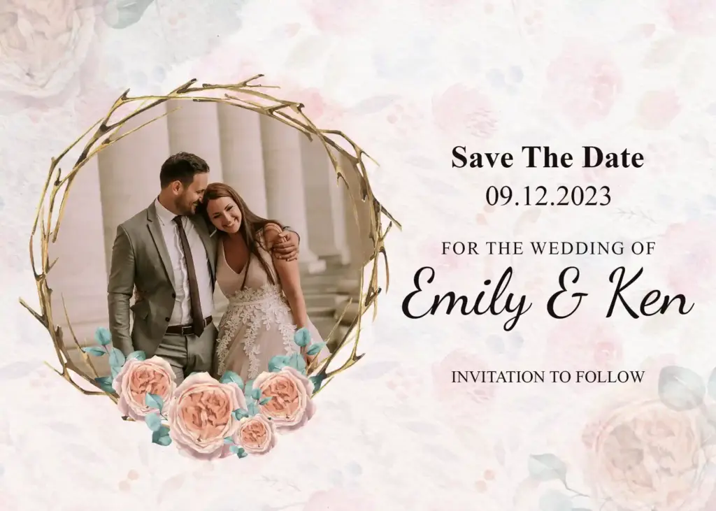 create wow-worthy images instantly, save the date template Canva