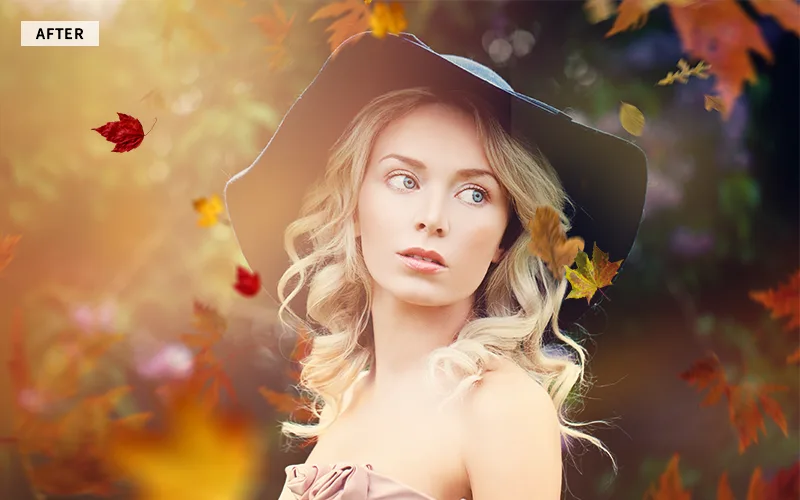 fall leaf overlay