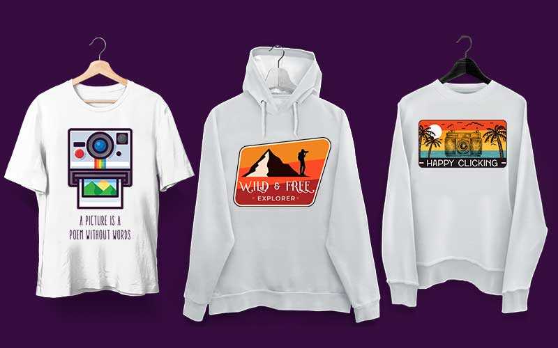photography t-shirts mock up 10, Happy clicking