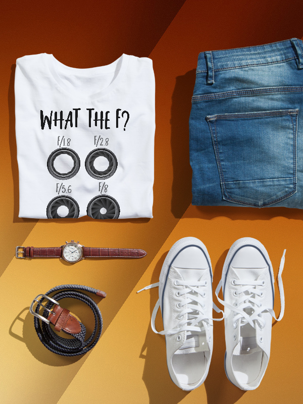 tshirt design template, What the F?