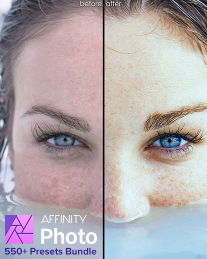 affinity presets banner, affinity photo resources