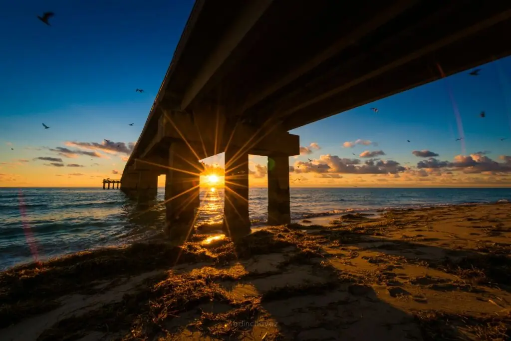 Sunrise over the bridge