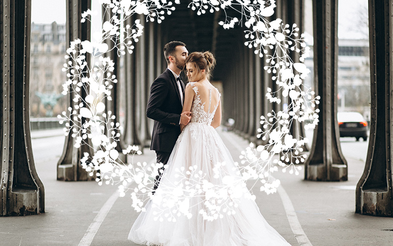 wedding overlays floral art