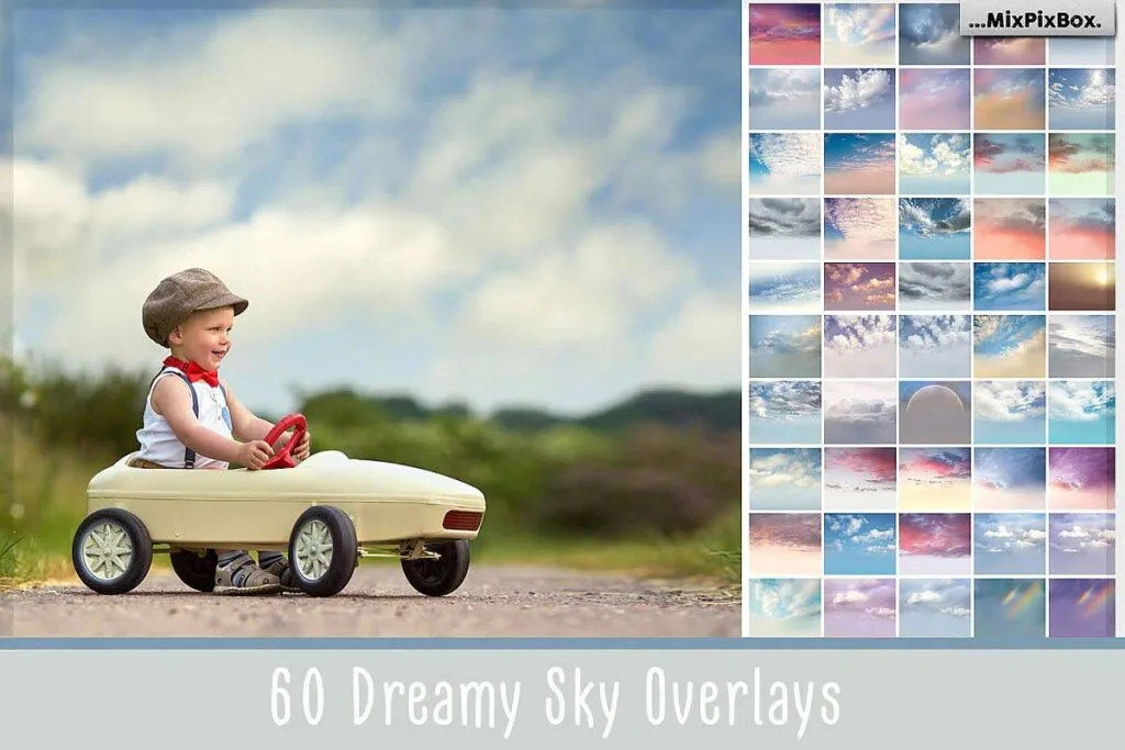 create dreamy skies with ease, Dreamy Sky overlays