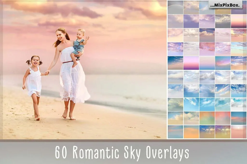 create romantic skies instantly, Romantic Sky Overlays For Photoshop