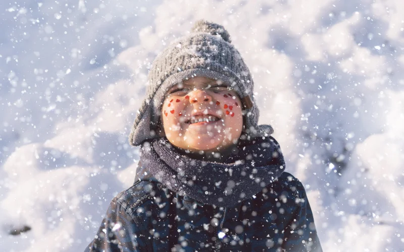 photo after adding Winter overlays
