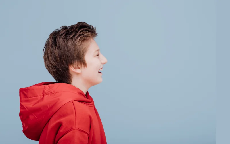 photo of a boy before editing