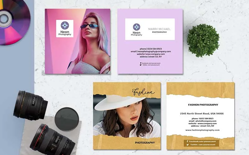 photographer business card