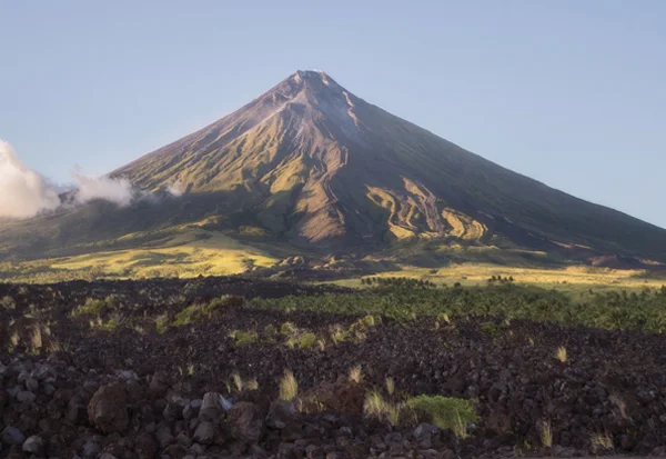 a mountain before