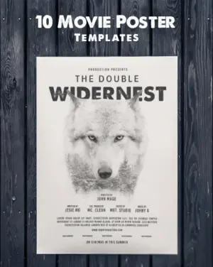 movie poster design templates feature image, photography card templates