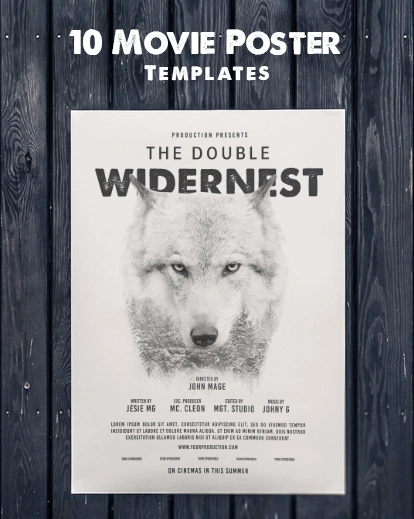 movie poster design templates feature image, photography card templates