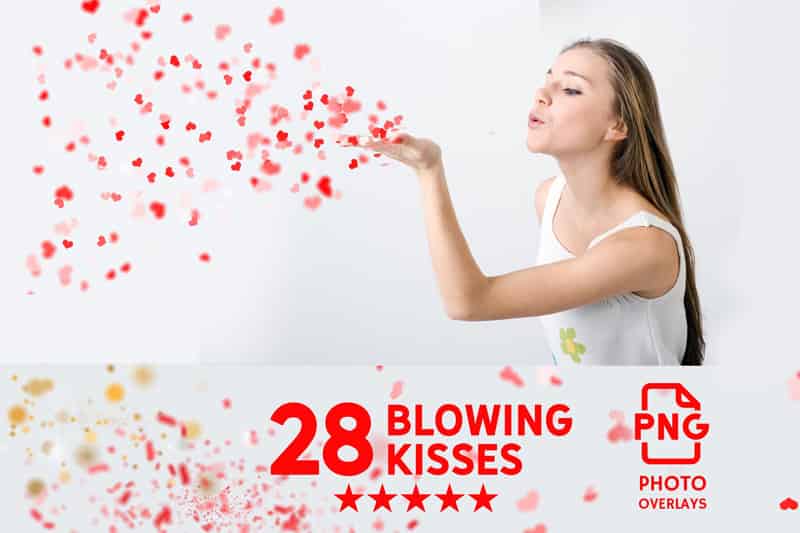 blowing kisses