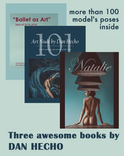 nude photography, 3 eBooks By Dan Hecho, nude posing guides by dan hecho