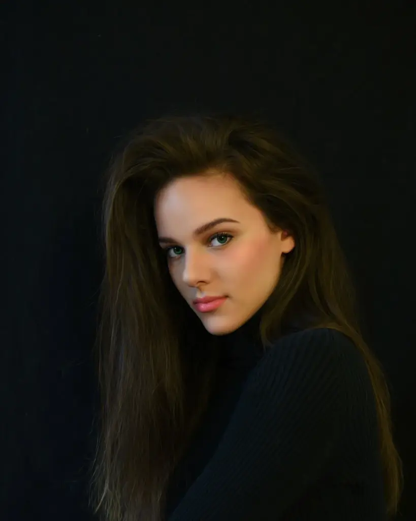apply makeup with different styles and add lipstick