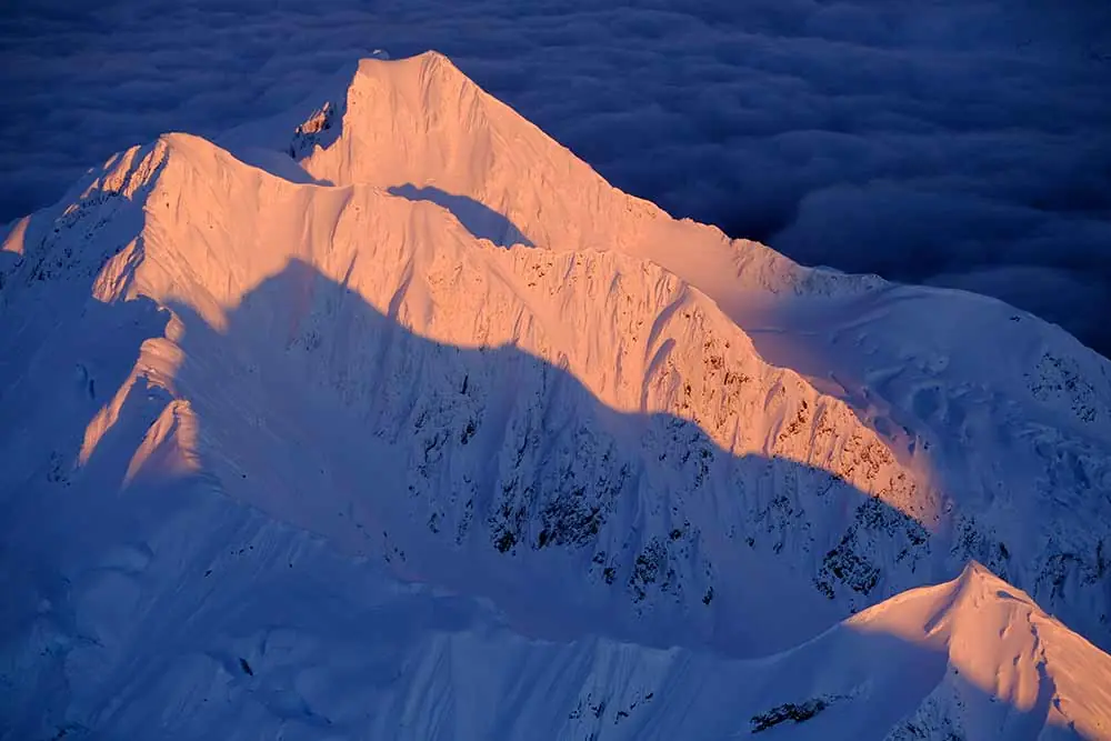 image of snow mountains