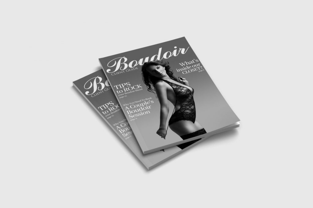 boudoir guide eBook cover mockups - boudoir welcome guide