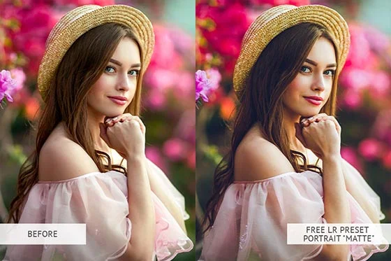 matte lr presets, natural portrait Lightroom presets free