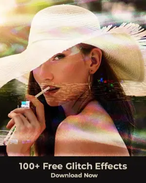 free glitch effect overlays