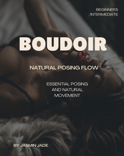 boudoir model laying on bed wearing black lingerie, best boudoir photography deals, posing guides