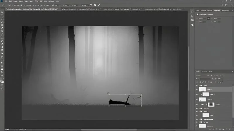 compositing in photoshop, compositing with masks photoshop, photoshop layers and compositing